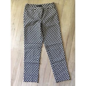 White House Black Market Slim Ankle Crop Pant Sz 0
